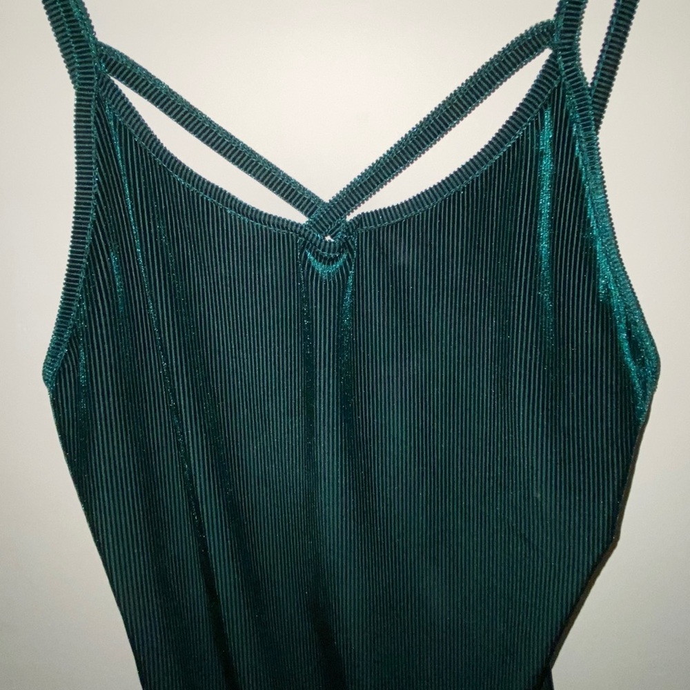 Green revolve body suit